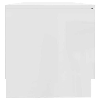 vidaXL TV Cabinet High Gloss White 80x35x36,5 cm Engineered Wood 6