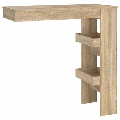 vidaXL Wall Bar Table Sonoma Oak 102x45x103,5 cm Engineered Wood 2