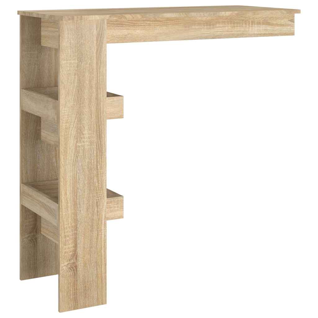 vidaXL Wall Bar Table Sonoma Oak 102x45x103,5 cm Engineered Wood 5