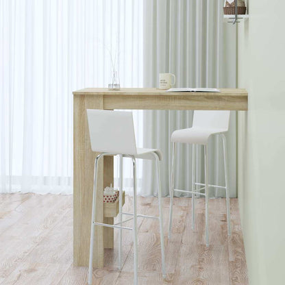 vidaXL Wall Bar Table Sonoma Oak 102x45x103,5 cm Engineered Wood 3