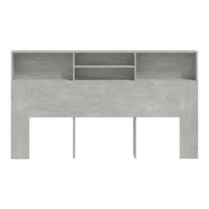 Headboard Cabinet 180x19x103.5 cm Concrete grey