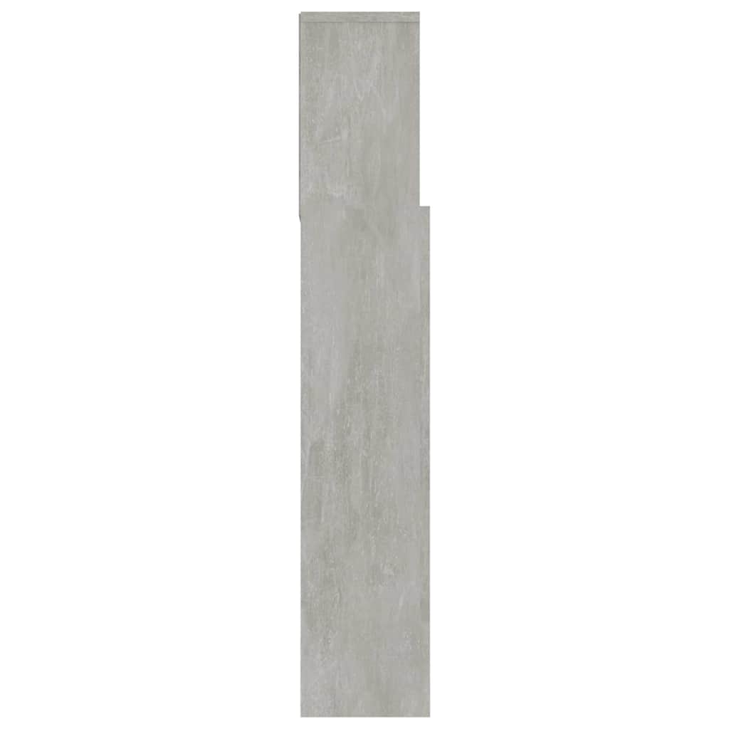811884 vidaXL Headboard Cabinet Concrete Grey 180x19x103,5 cm 4