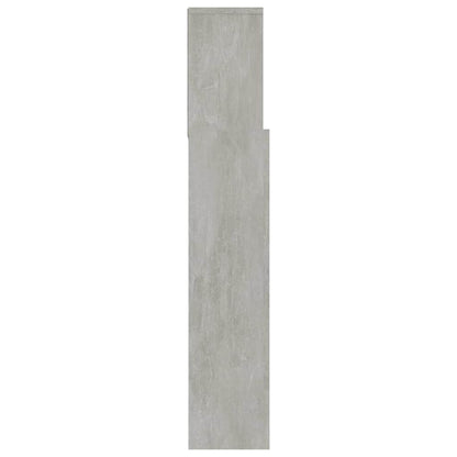 811884 vidaXL Headboard Cabinet Concrete Grey 180x19x103,5 cm 4
