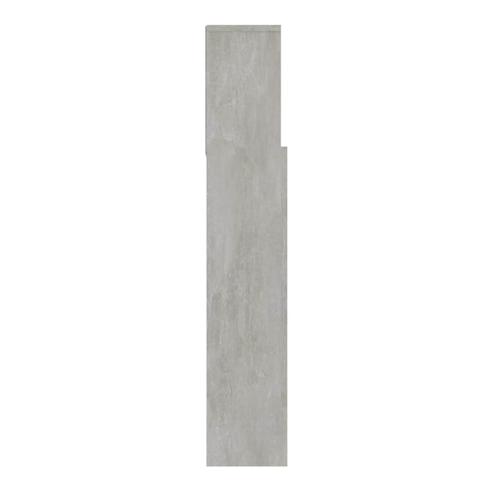 Headboard Cabinet 180x19x103.5 cm Concrete grey