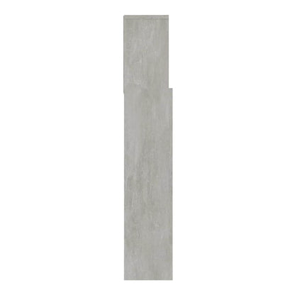 Headboard Cabinet 180x19x103.5 cm Concrete grey