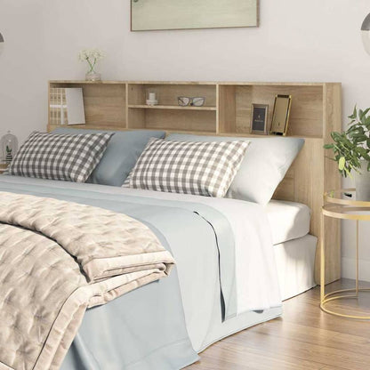 Headboard Cabinet 200x19x103.5 cm Sonoma oak