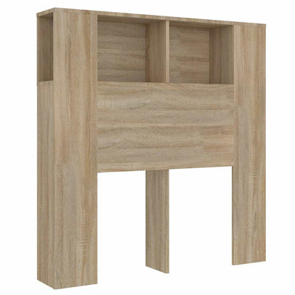 vidaXL Headboard Cabinet Sonoma Oak 100x18.5x102.5 cm 2
