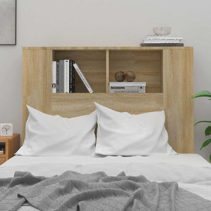 vidaXL Headboard Cabinet Sonoma Oak 100x18.5x102.5 cm 3
