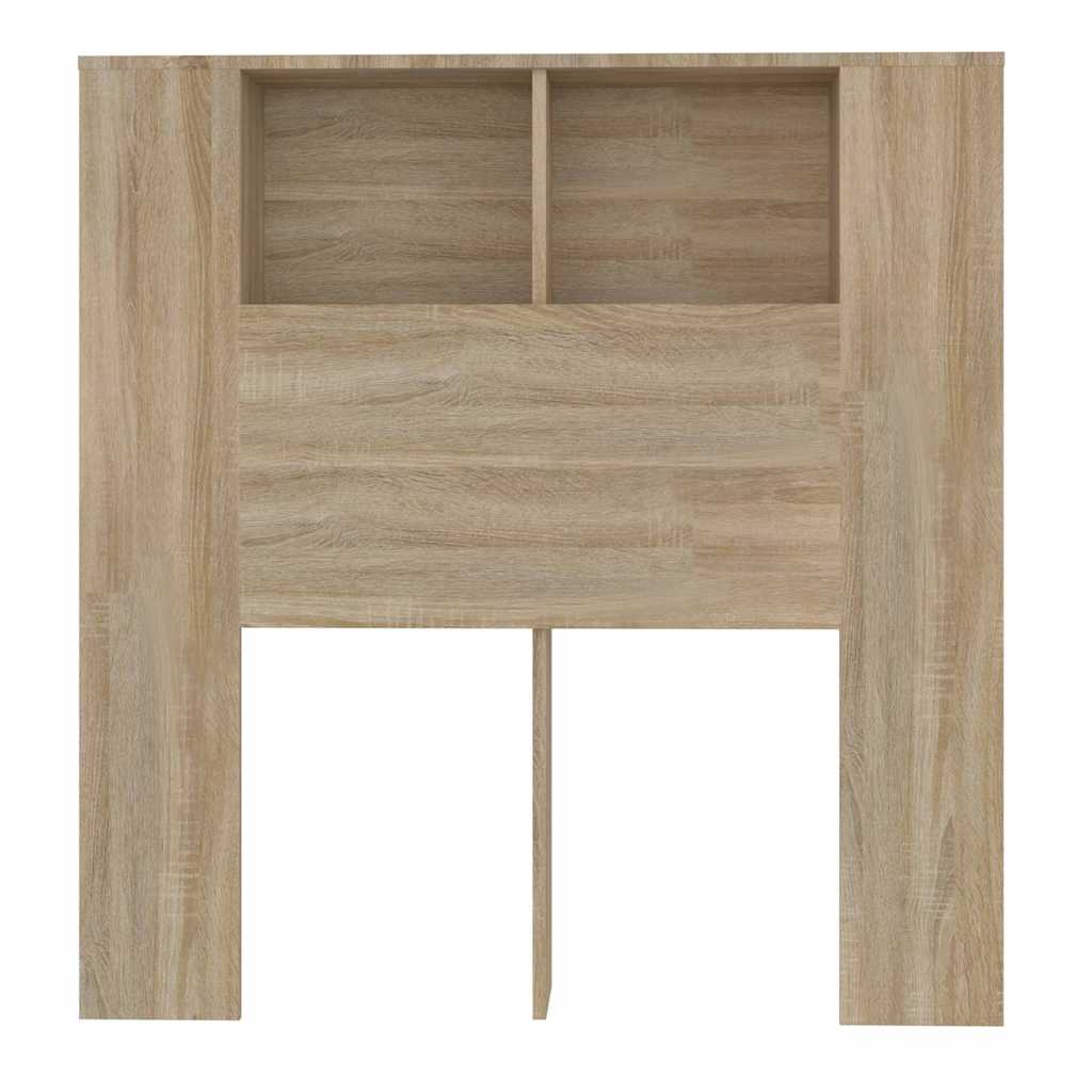 vidaXL Headboard Cabinet Sonoma Oak 100x18.5x102.5 cm 4