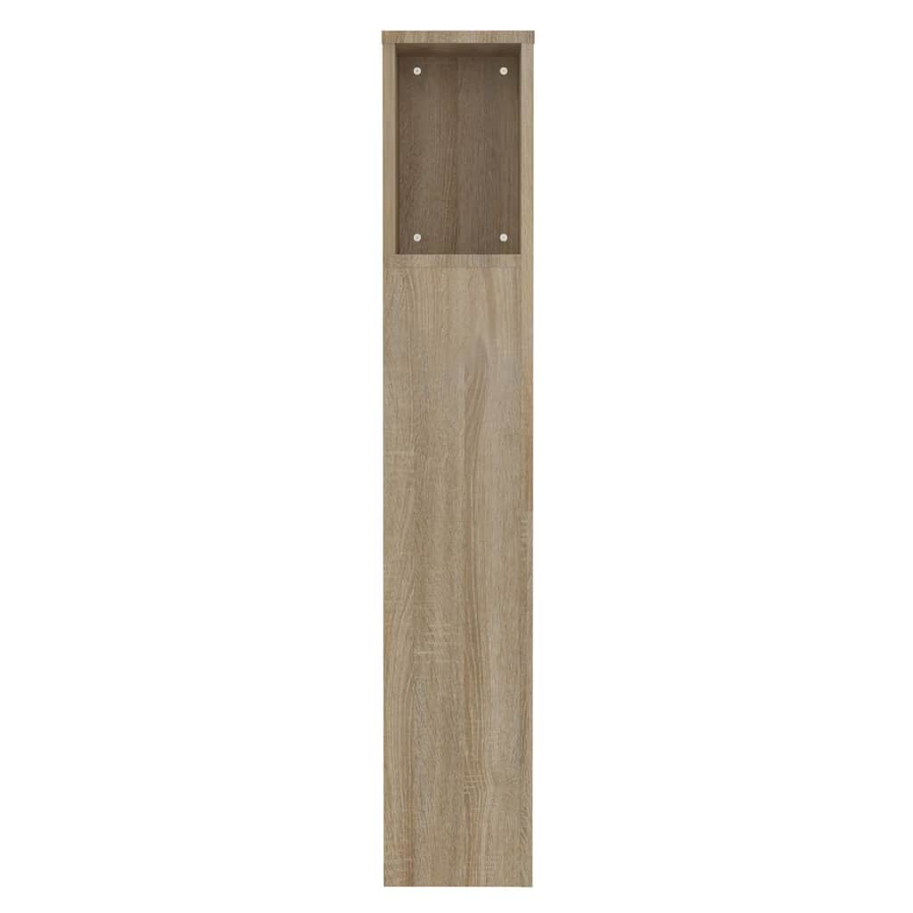 vidaXL Headboard Cabinet Sonoma Oak 100x18.5x102.5 cm 5