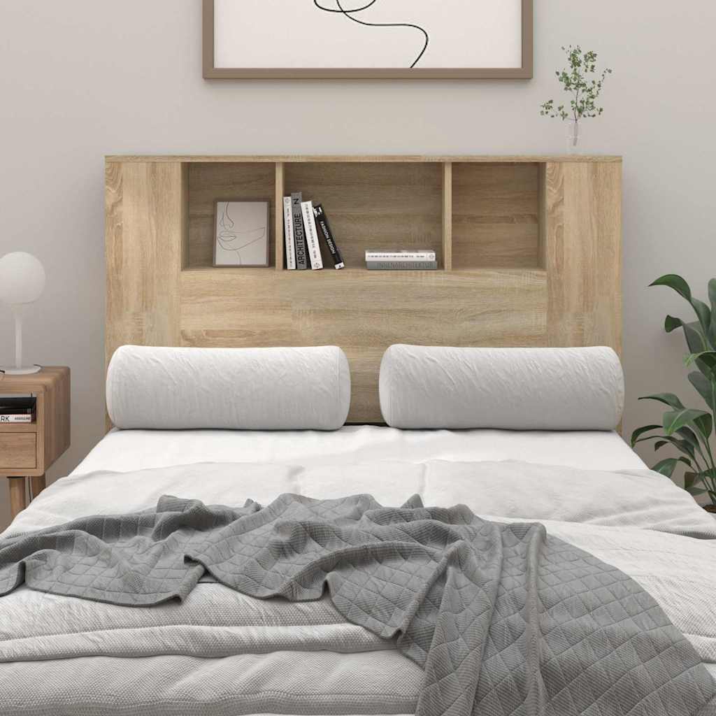 Headboard Cabinet 120x18,5x102,5 cm 120 cm Sonoma oak