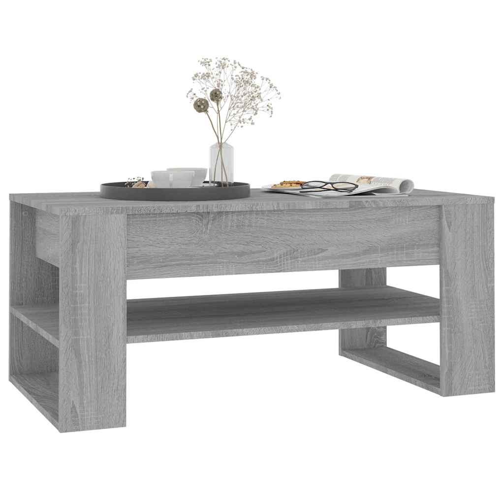 vidaXL Coffee Table | Grey Sonoma | Engineered wood | Medium | Coffee Table 6