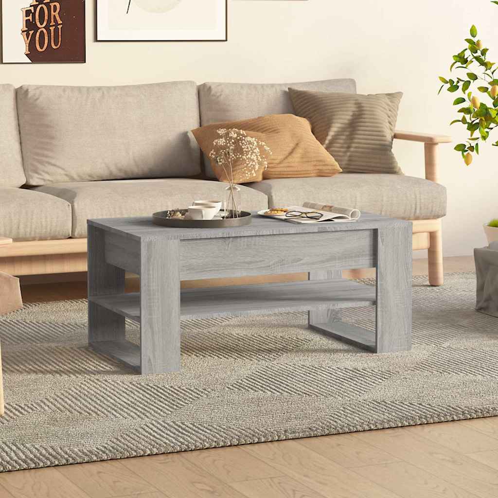 vidaXL Coffee Table | Grey Sonoma | Engineered wood | Medium | Coffee Table 1
