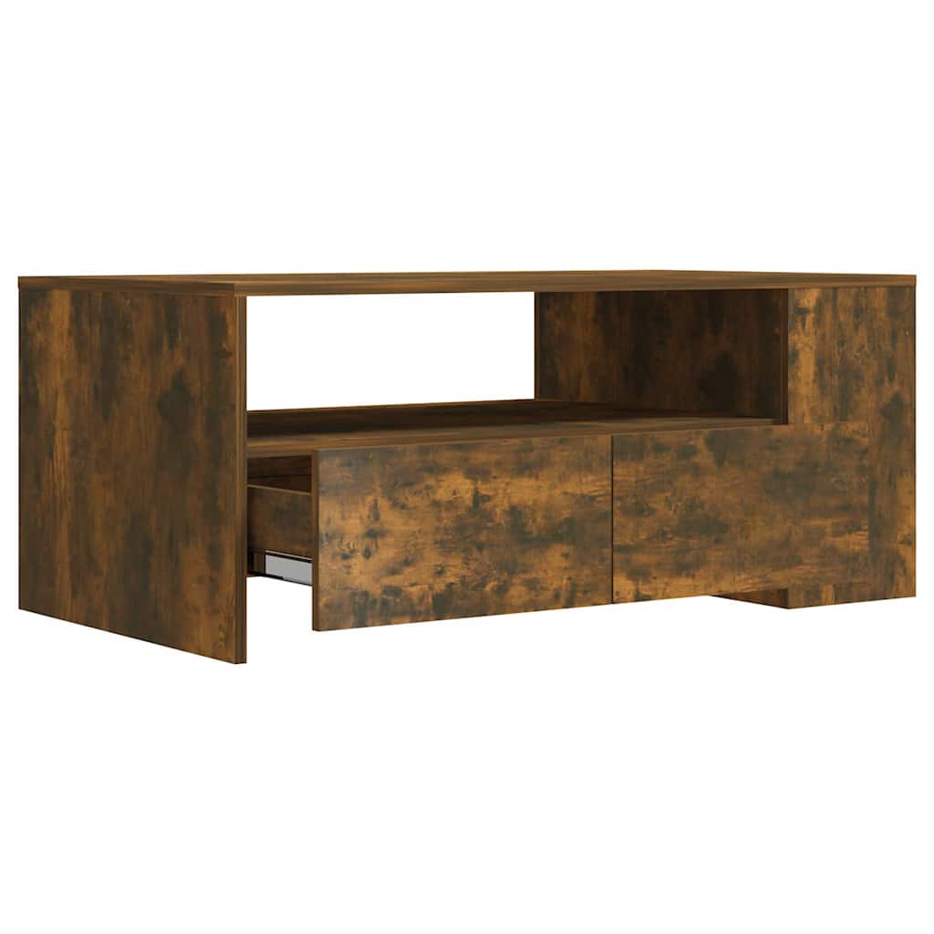 vidaXL Coffee Table | Smoked oak | Engineered wood | Medium | Coffee Table 4