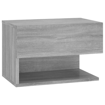 816949 vidaXL Wall-mounted Bedside Cabinets 2 pcs Grey Sonoma 4