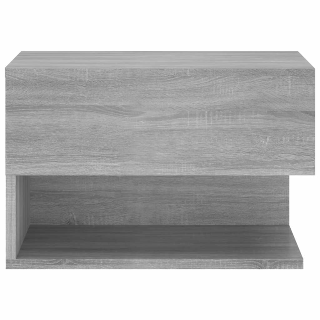 816949 vidaXL Wall-mounted Bedside Cabinets 2 pcs Grey Sonoma 5