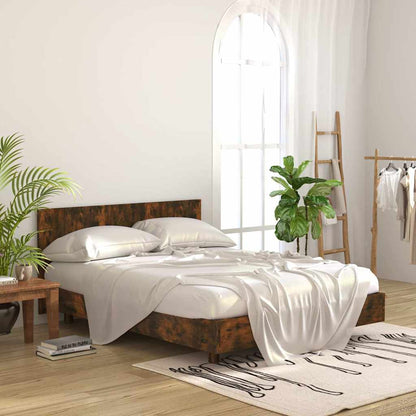 816973 vidaXL Bed Headboard Smoked Oak 160x1,5x80 cm Engineered Wood 3