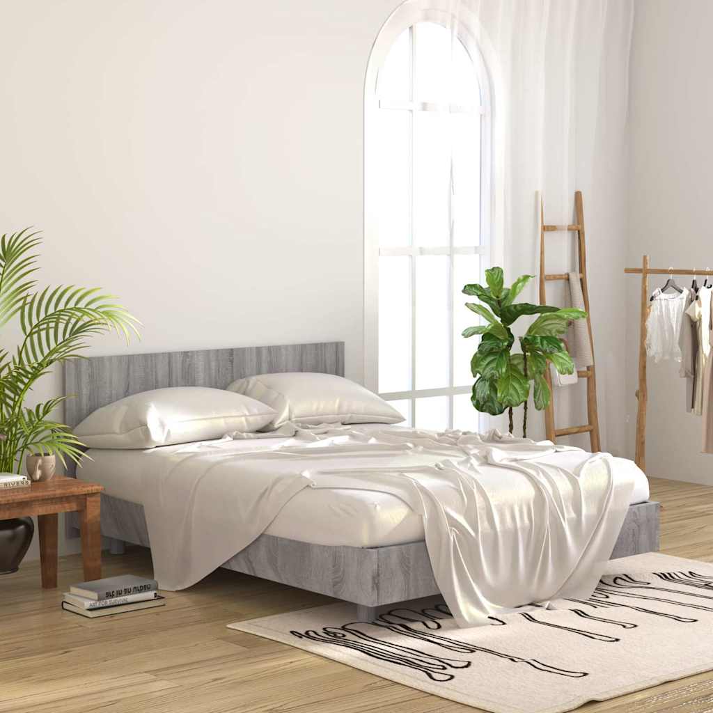 816974 vidaXL Bed Headboard Grey Sonoma 160x1,5x80 cm Engineered Wood 3