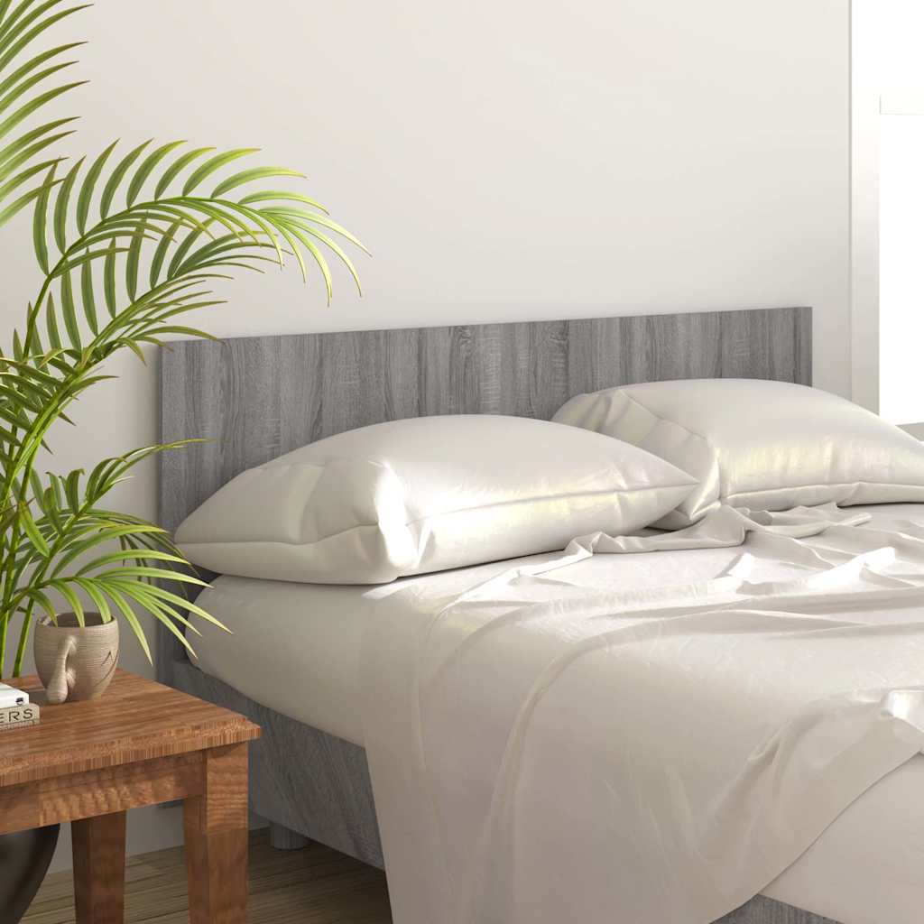 816974 vidaXL Bed Headboard Grey Sonoma 160x1,5x80 cm Engineered Wood 1
