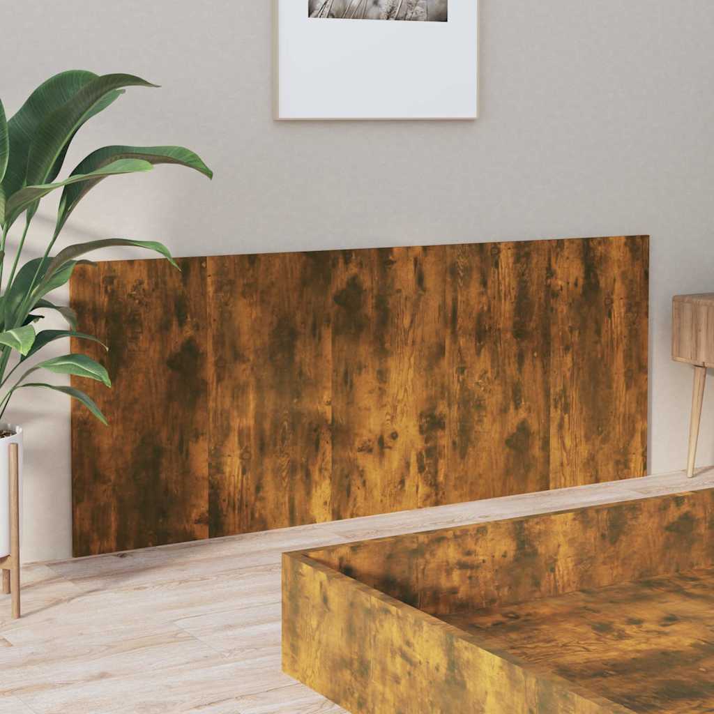 816976 vidaXL Bed Headboard Smoked Oak 200x1,5x80 cm Engineered Wood 4