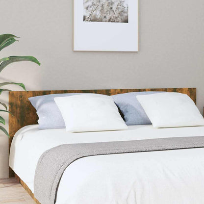 816976 vidaXL Bed Headboard Smoked Oak 200x1,5x80 cm Engineered Wood 1