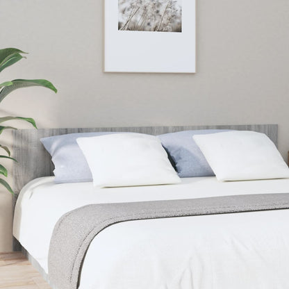 816977 vidaXL Bed Headboard Grey Sonoma 200x1,5x80 cm Engineered Wood 1