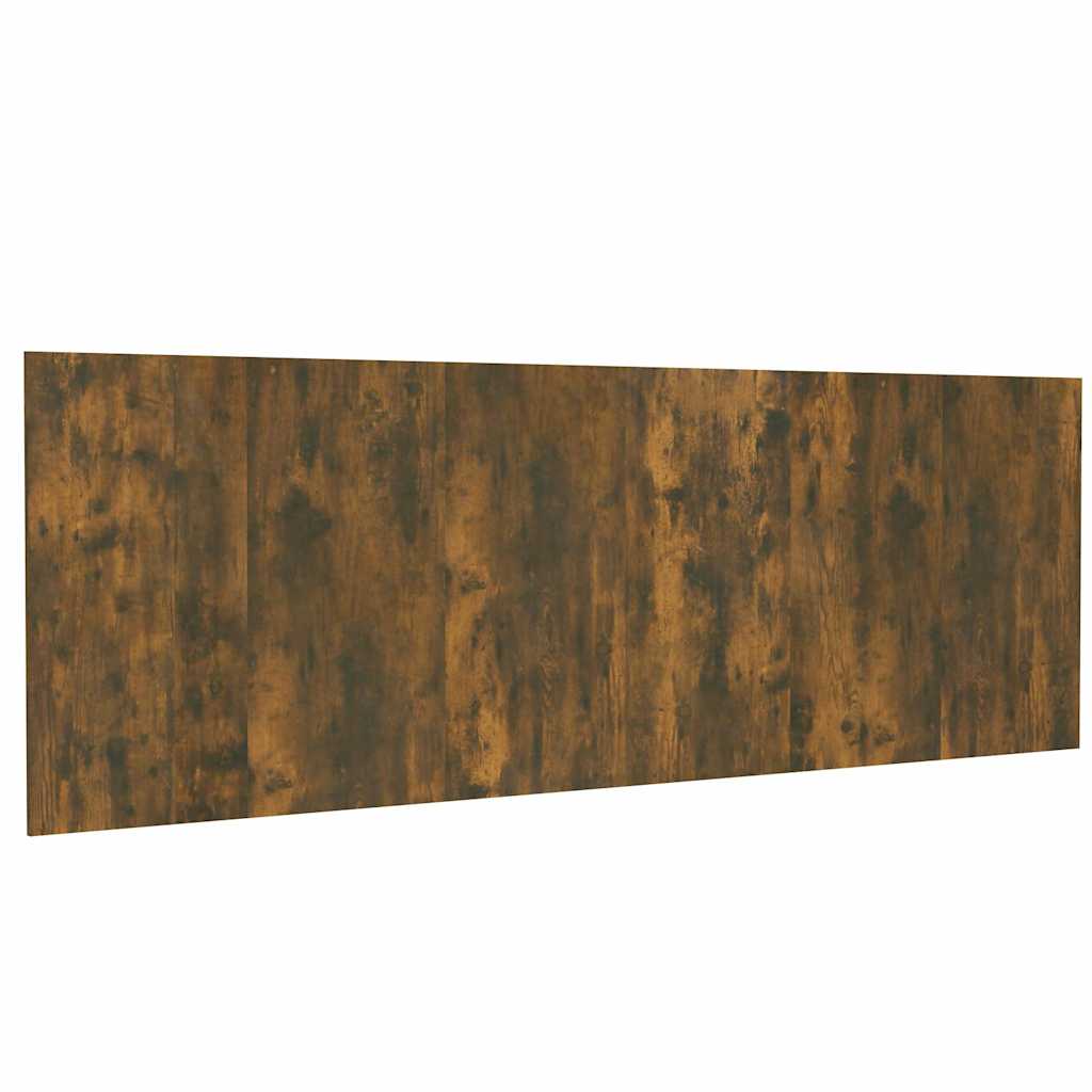 816979 vidaXL Wall Headboard Smoked Oak 240x1,5x80 cm Engineered Wood 2