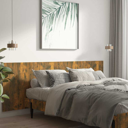 816979 vidaXL Wall Headboard Smoked Oak 240x1,5x80 cm Engineered Wood 3