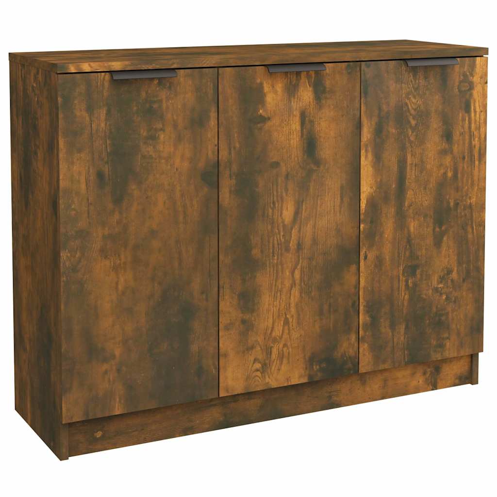 vidaXL Sideboard Smoked Oak 90.5x30x70 cm Engineered Wood 2