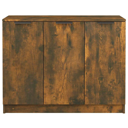vidaXL Sideboard Smoked Oak 90.5x30x70 cm Engineered Wood 5