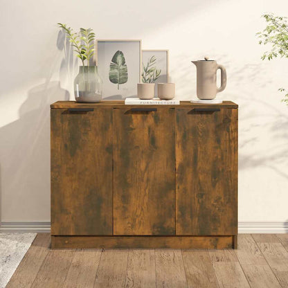 vidaXL Sideboard Smoked Oak 90.5x30x70 cm Engineered Wood 1