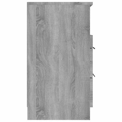 vidaXL Bedside Cabinet Grey Sonoma Engineered Wood 6