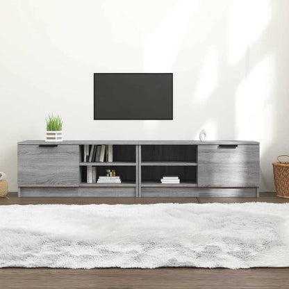 TV Cabinet Set 80x35x36.5 cm Engineered Wood 2 pcs Grey sonoma