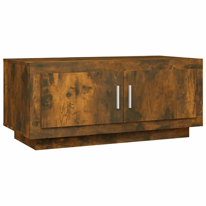 vidaXL Coffee Table | Smoked oak | Engineered wood | 102 cm x 50 cm x 45 cm 2