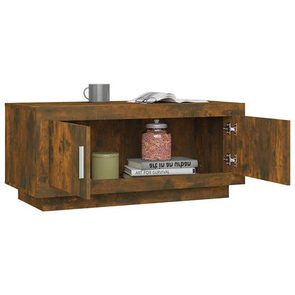 vidaXL Coffee Table | Smoked oak | Engineered wood | 102 cm x 50 cm x 45 cm 4