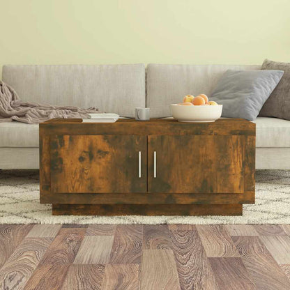 vidaXL Coffee Table | Smoked oak | Engineered wood | 102 cm x 50 cm x 45 cm 1