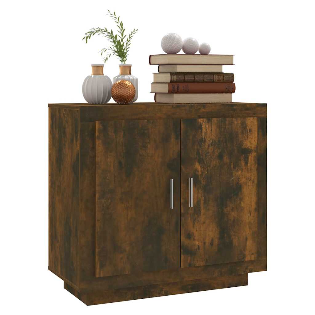 vidaXL Sideboard | Smoked Oak | Engineered wood | Medium | Cabinet | Rectangular 4