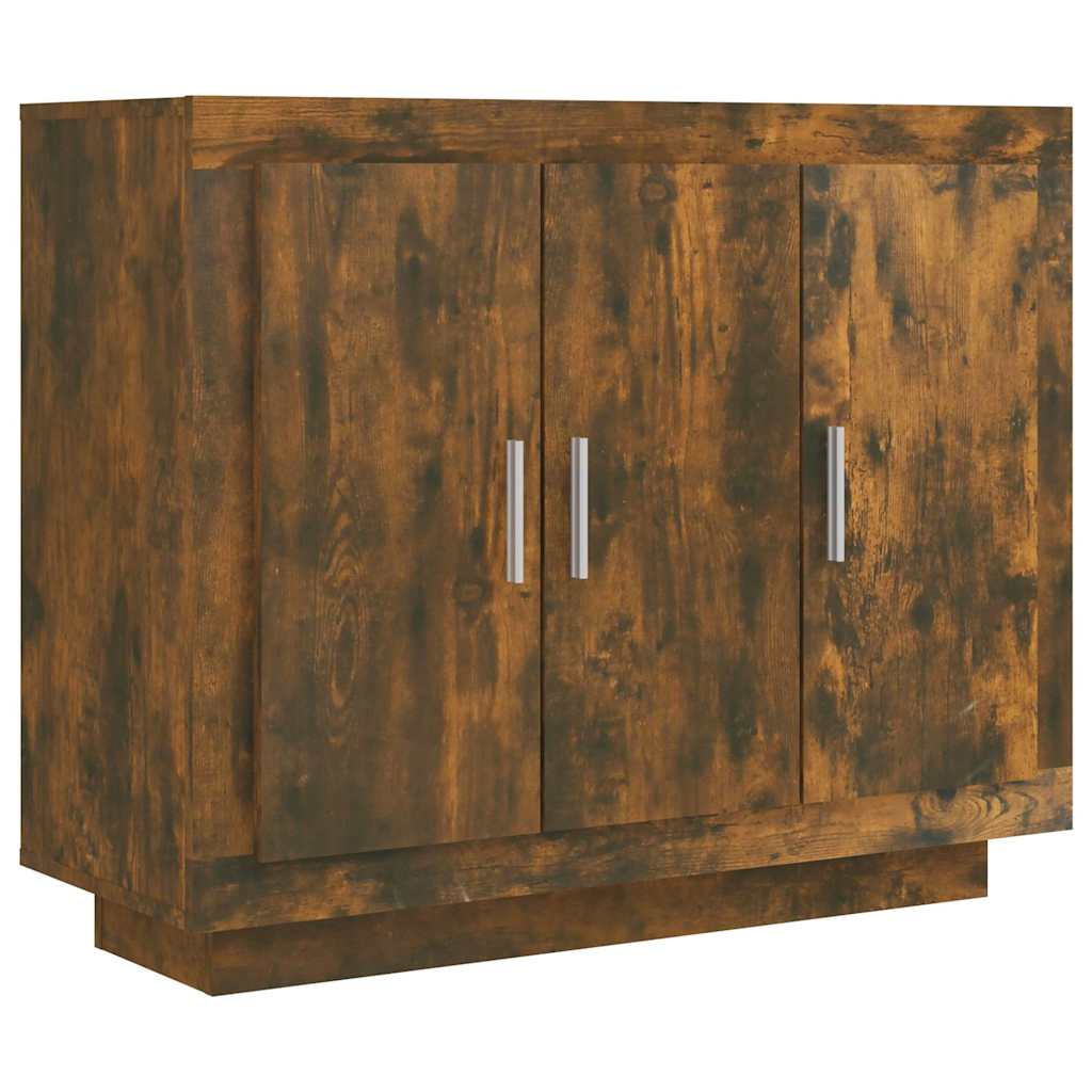vidaXL Sideboard | Smoked oak | Engineered wood | 92 x 35 x 75 cm | Storage 2