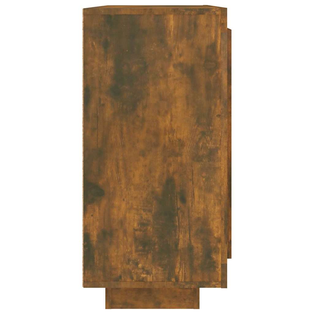 vidaXL Sideboard | Smoked oak | Engineered wood | 92 x 35 x 75 cm | Storage 6