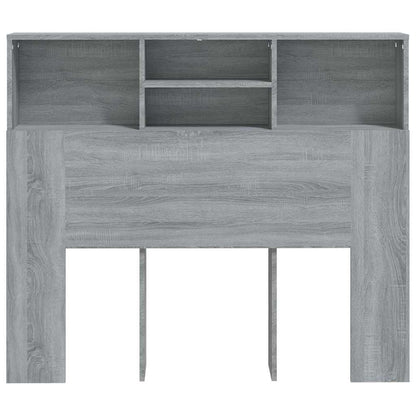 vidaXL Headboard Cabinet | Grey Sonoma | Engineered Wood | Headboard Cabinet 5