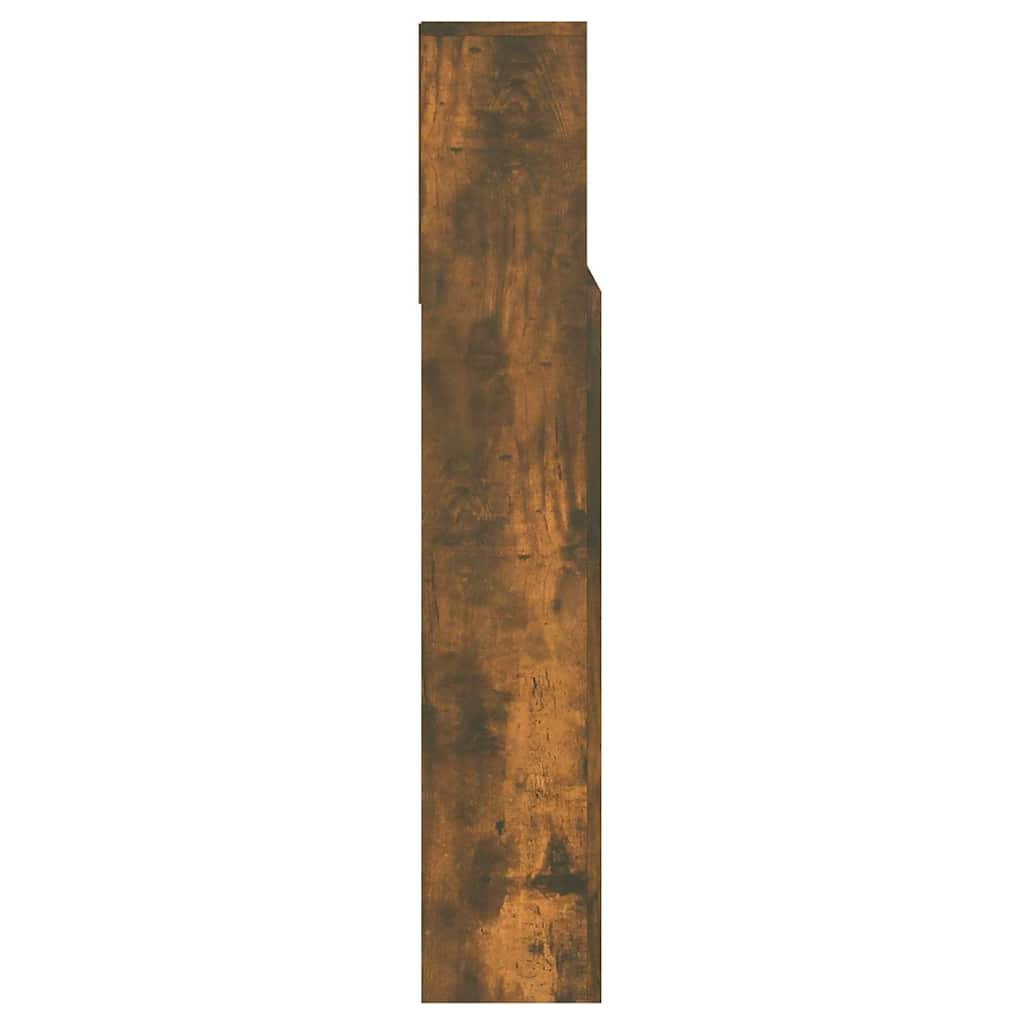 vidaXL Headboard Cabinet Smoked Oak 140x19x103.5 cm 6