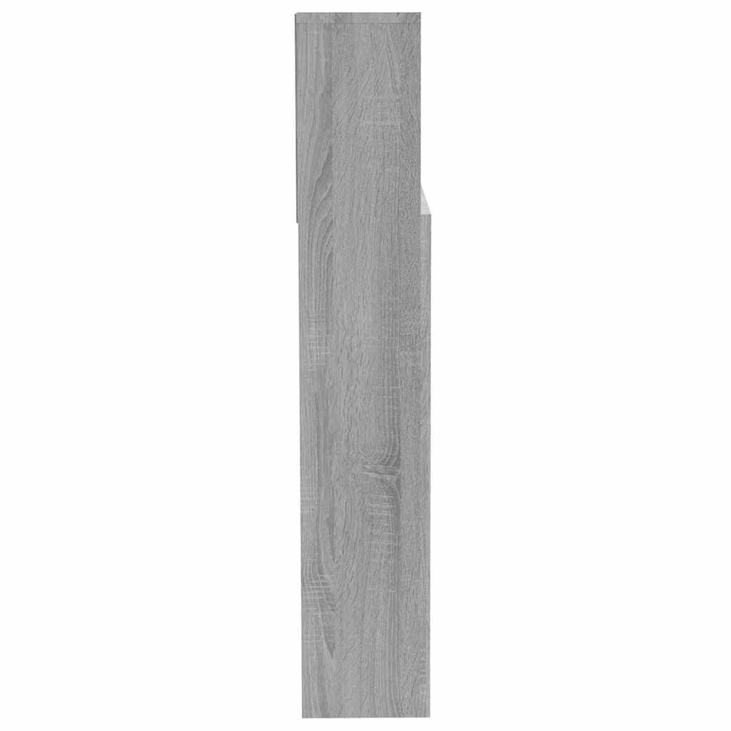 vidaXL Headboard Cabinet | Grey Sonoma | Engineered wood | 200x19x103.5 cm 4