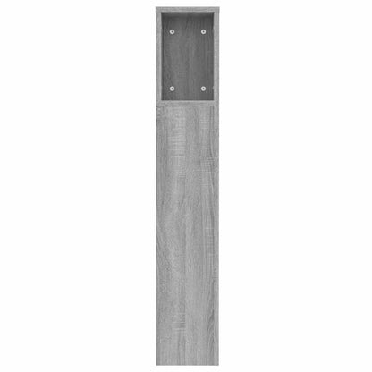 vidaXL Headboard Cabinet Grey Sonoma 120x18.5x102.5 cm 5
