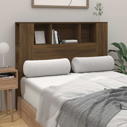 vidaXL Headboard Cabinet Brown Oak 120x18.5x102.5 cm 3