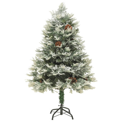 vidaXL Pre-lit Christmas Tree with Pine Cones Green 150 cm PVC&PE 2