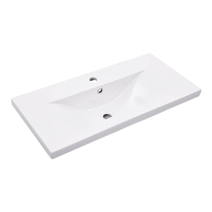 Bathroom Washbasin Frame with Built-in Basin Iron 79 x 38 x 31 cm