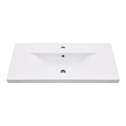 Bathroom Washbasin Frame with Built-in Basin Iron 79 x 38 x 31 cm