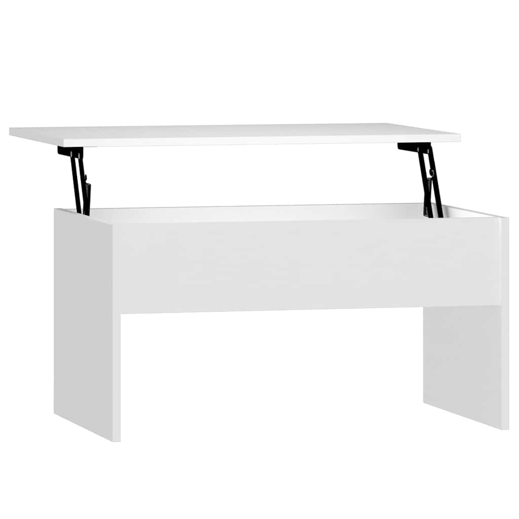 vidaXL Coffee Table | White | Engineered wood | Medium | Height-Adjustable 2