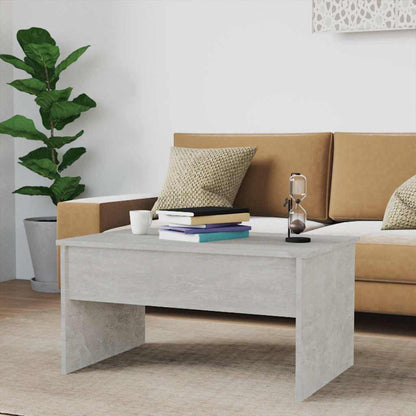 Coffee Table 80x50,5x41,5 cm Engineered Wood Concrete grey 80 x 50 x 41.5 cm