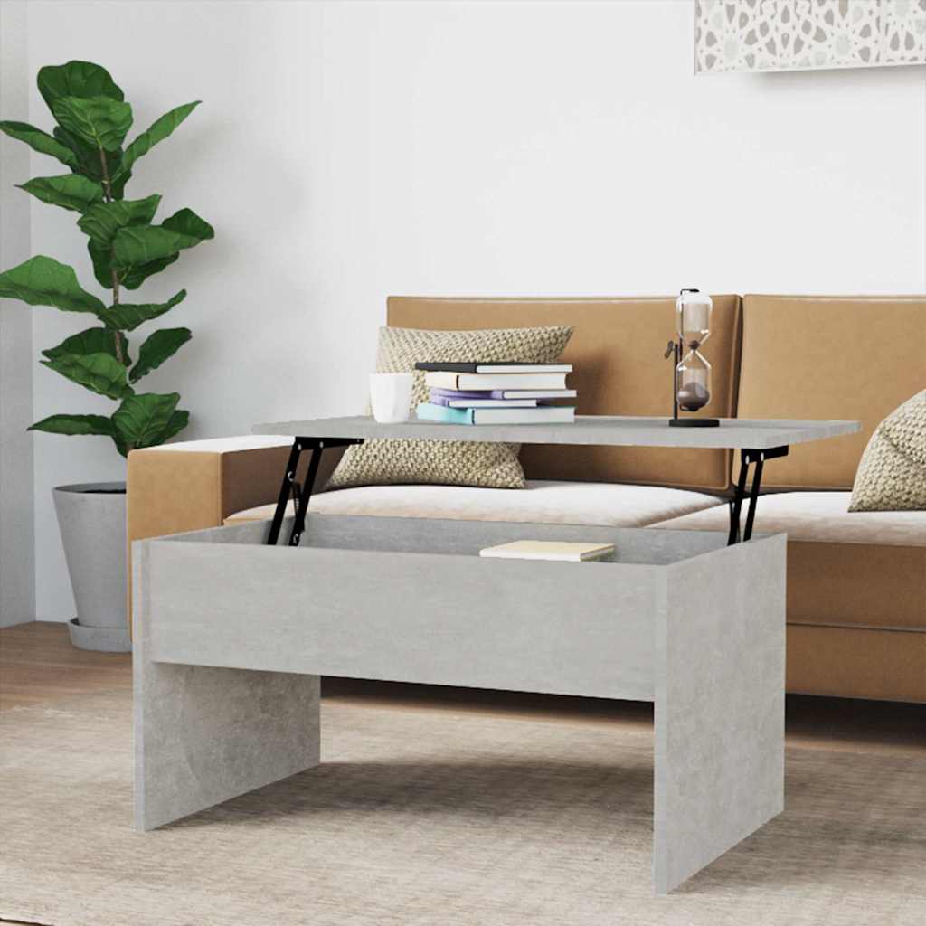 vidaXL Coffee Table | Concrete grey | Engineered wood | Medium 1